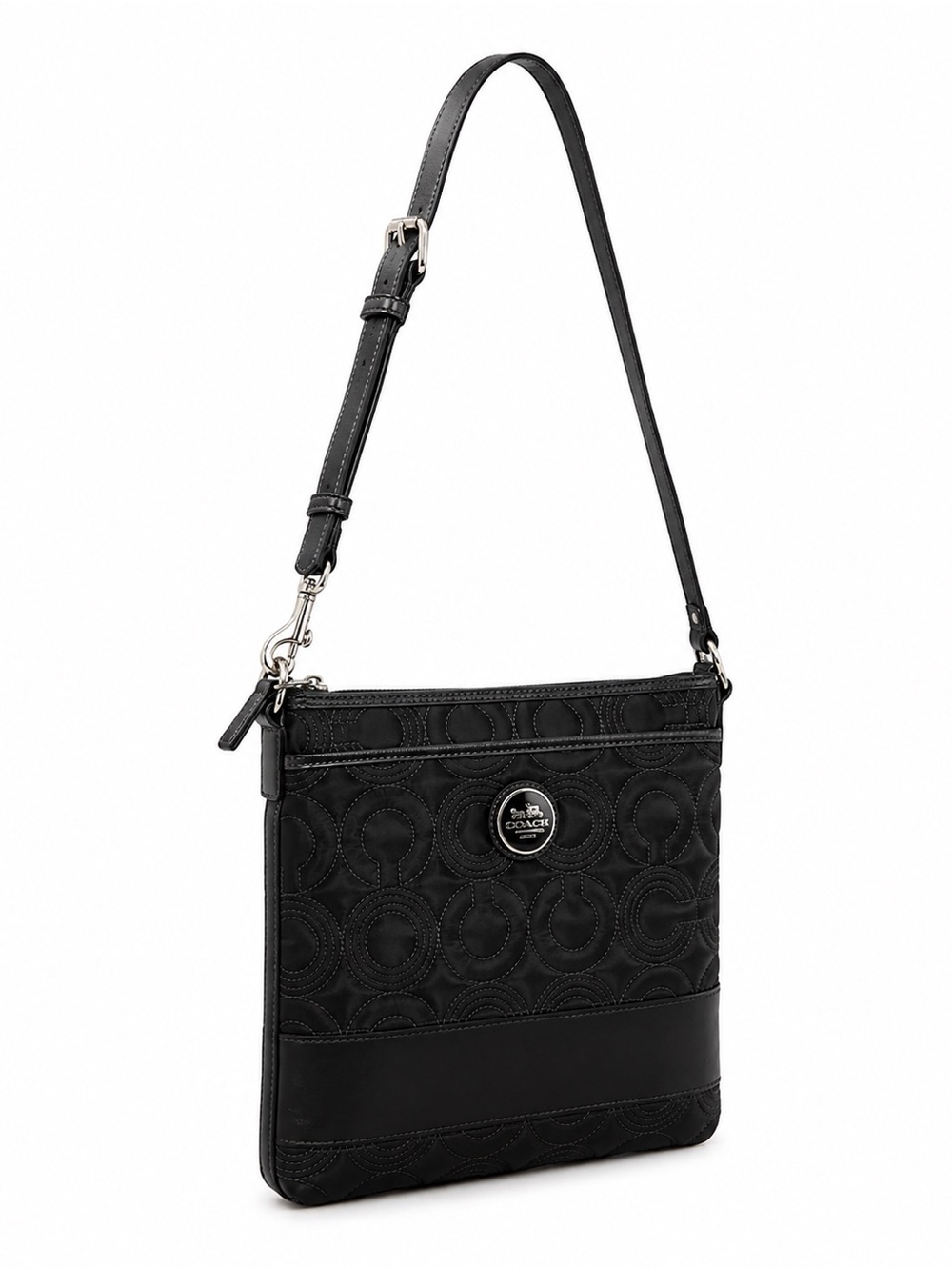 Coach Black Quilted Signature Crossbody Bag